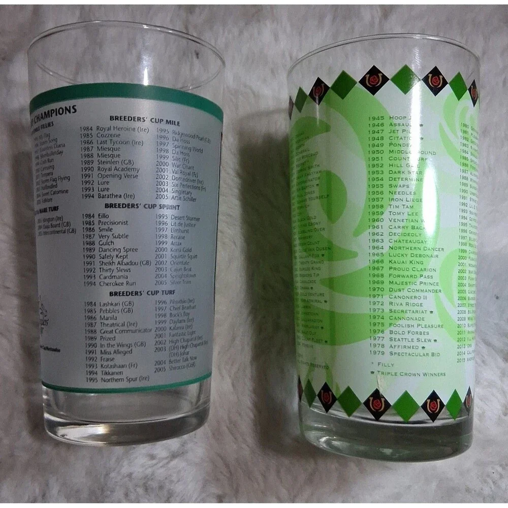 Kentucky Derby collectables glasses set of 2